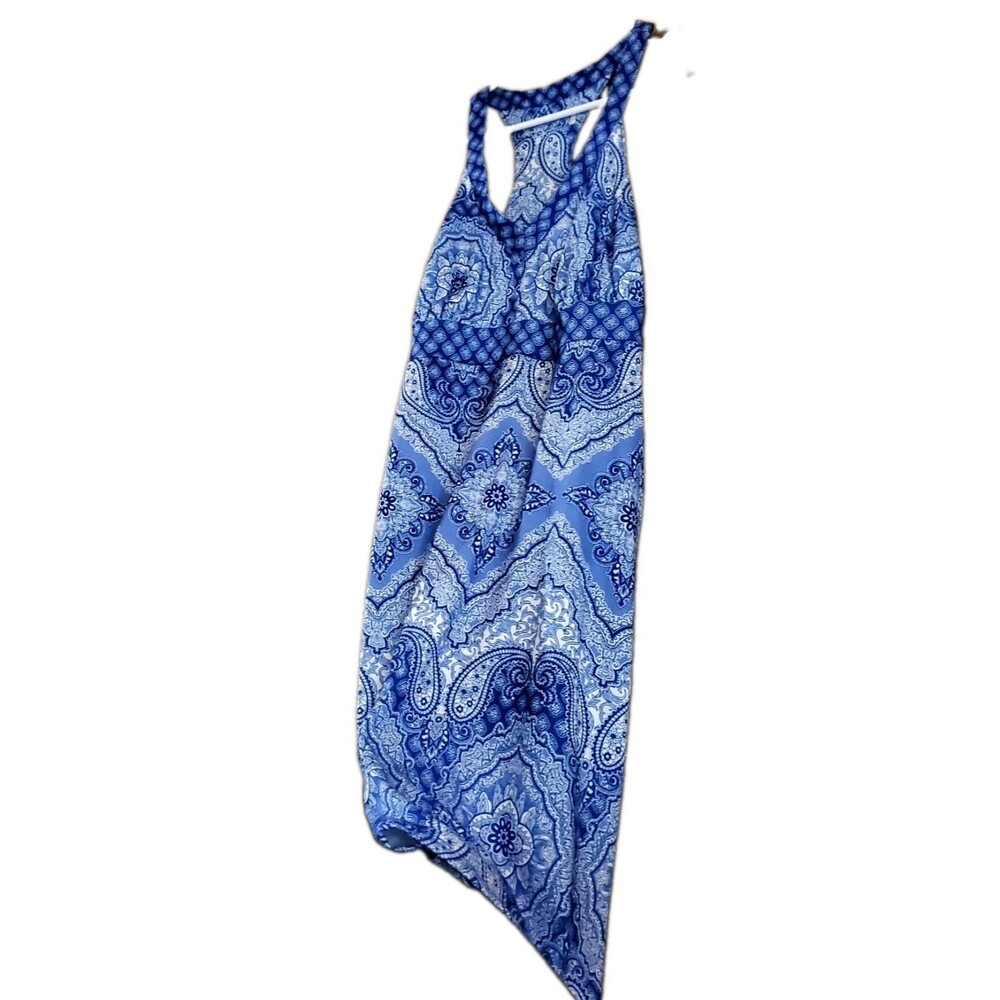 ZeroXposur Celeste Blue Paisley Geometric Dress NWT L Outdoor Lifestyle